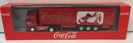 10102-1 € 10,00 coca cola vrachtwagen afb. kerstman drinkend aan flesje 18 cm.jpeg